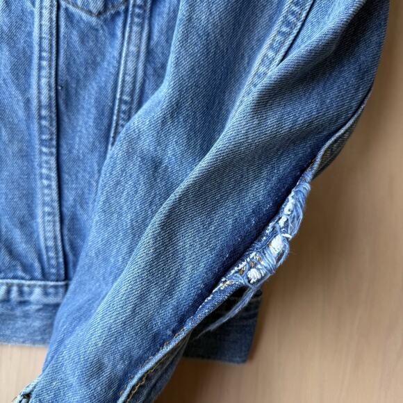Vintage Levis Denim Jacket Women's S 80s Denim Trucker Made in USA 76001 1212 - Picture 6 of 9